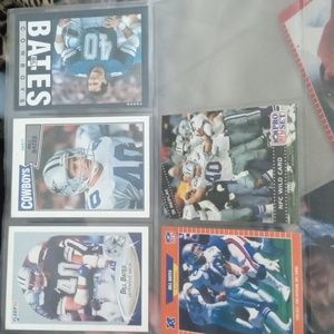 Dallas cowboys football cards of bill bates
